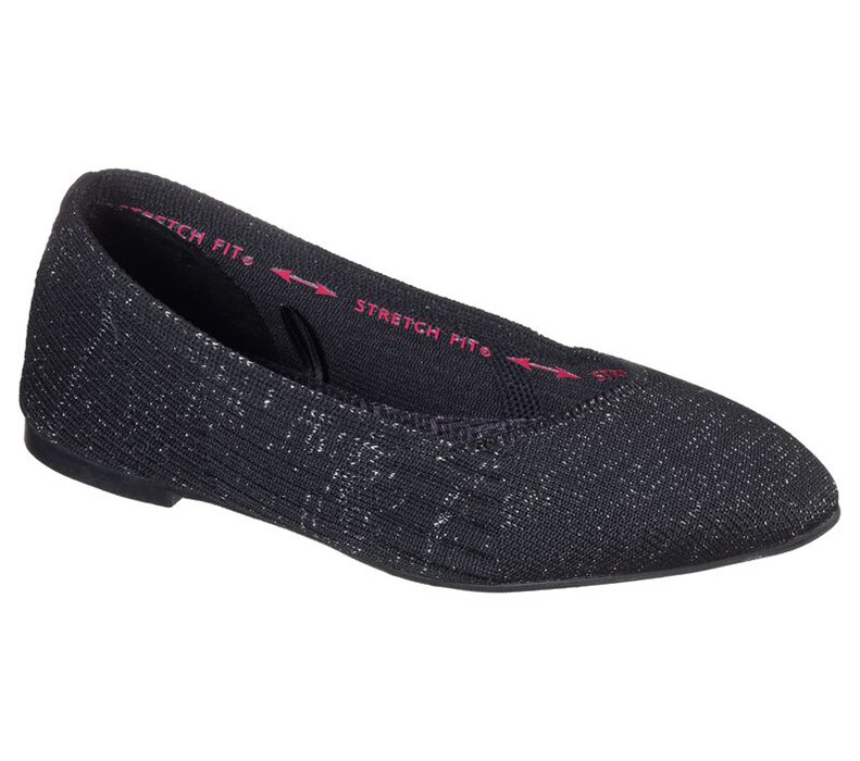 Skechers Cleo - Crave - Womens Flats Shoes Black [AU-UC9572]